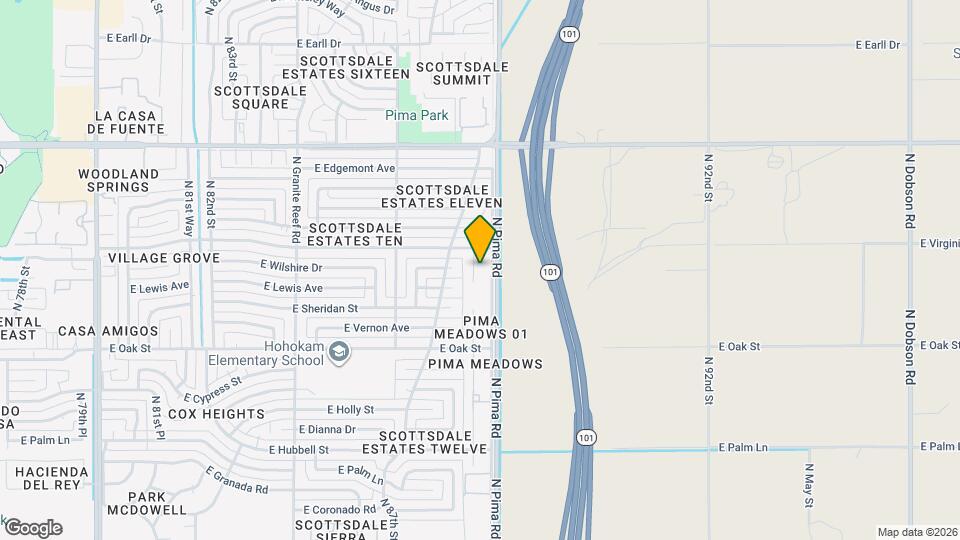 2521 N 87th Way Map and Location Details