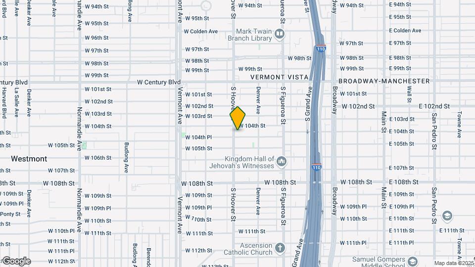 10414 S Hoover St, Unit 10414 Map and Location Details
