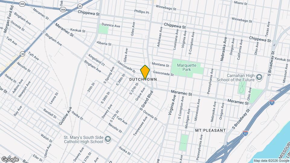 3637 Meramec St Map and Location Details