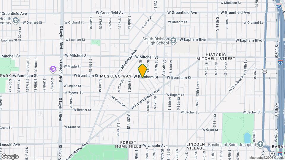 1922 S Congo Ave Map and Location Details