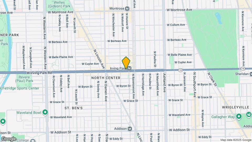 1822 W Irving Park Rd Mapa y Detalles de la Ubicación