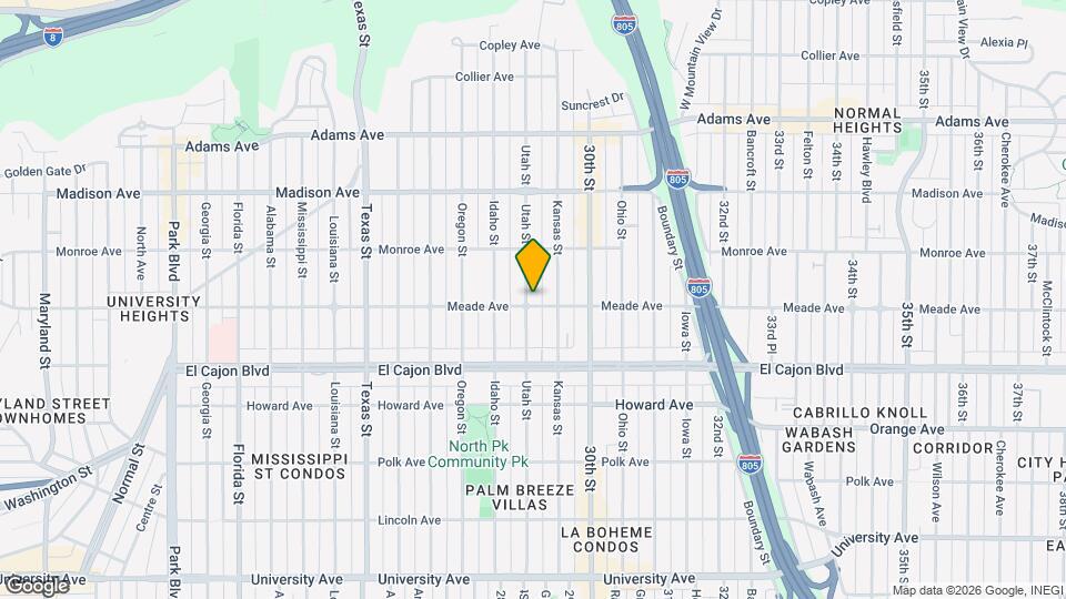 4405 Utah St Map and Location Details