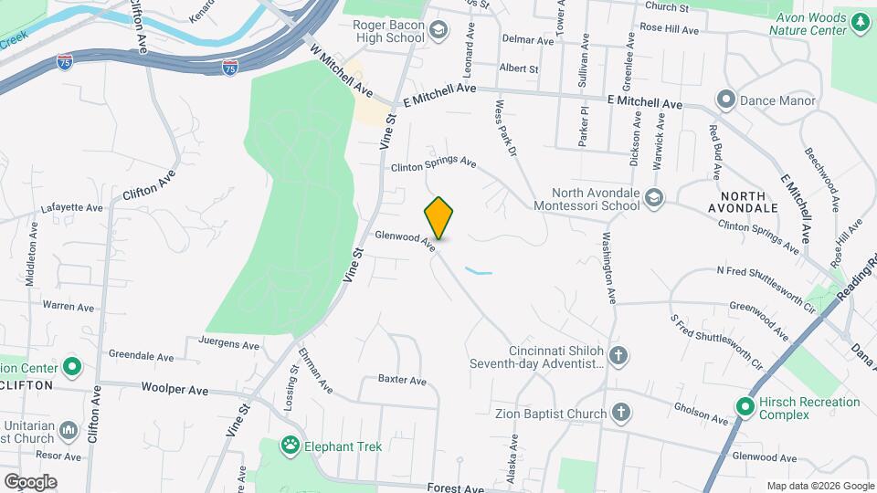 76 Glenwood Ave Map and Location Details