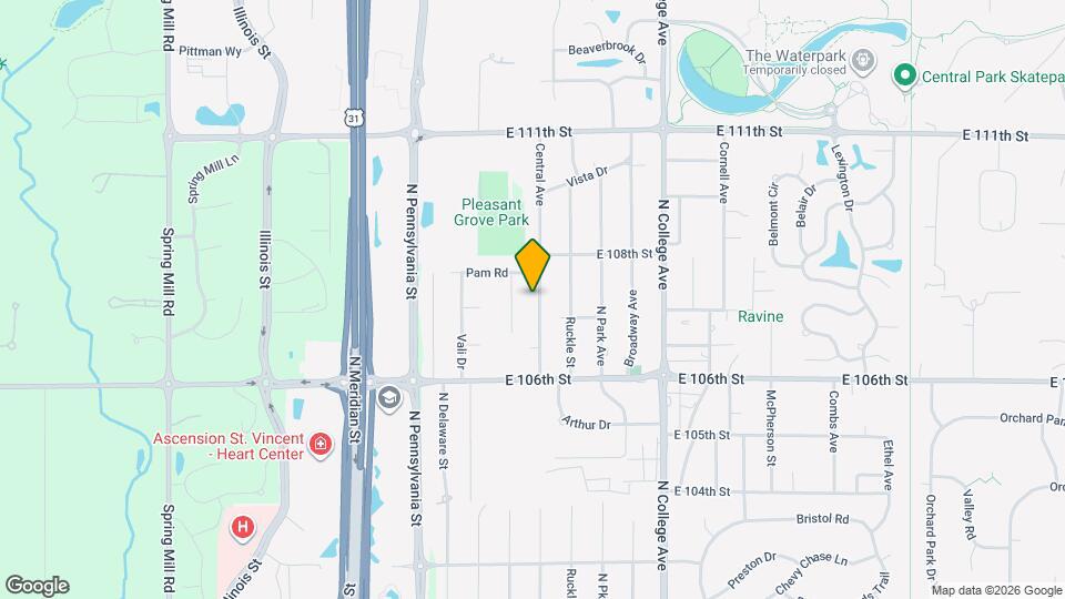 10756 Central Ave Map and Location Details