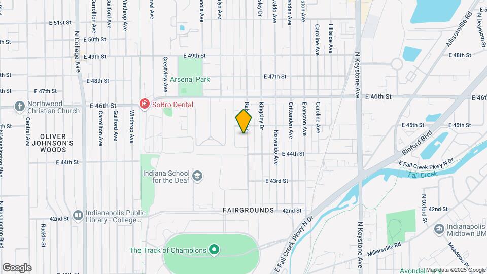 4418 Ralston Ave Map and Location Details