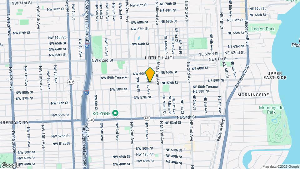 5821 NW 1st Ave Map and Location Details