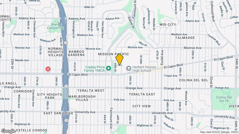 4362 Highland Ave Map and Location Details