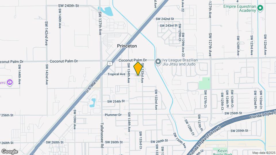 13353 SW 250th Terrace Map and Location Details