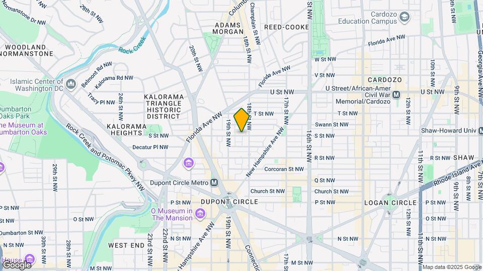 1833 S St NW Map and Location Details