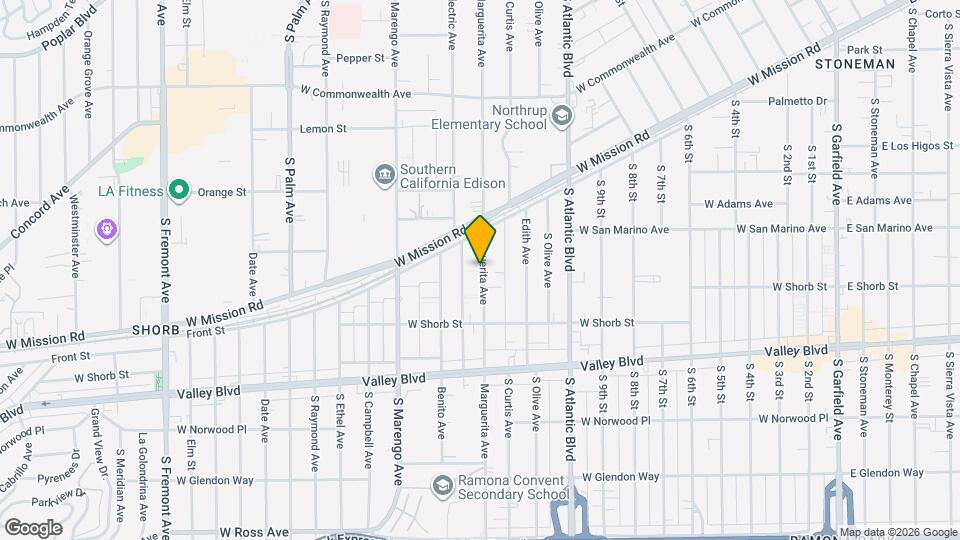 911 S Marguerita Ave Mapa y Detalles de la Ubicación