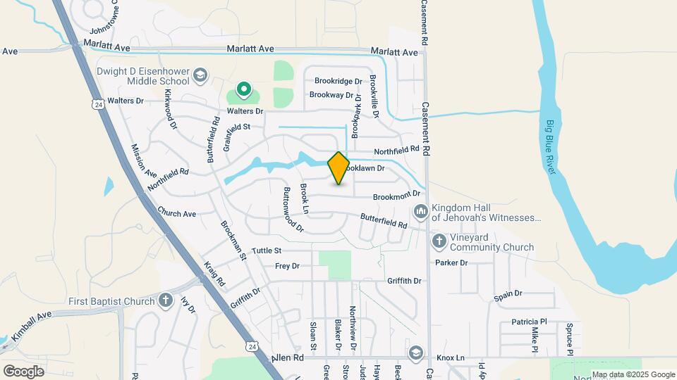 415 Brookmont Dr Map and Location Details