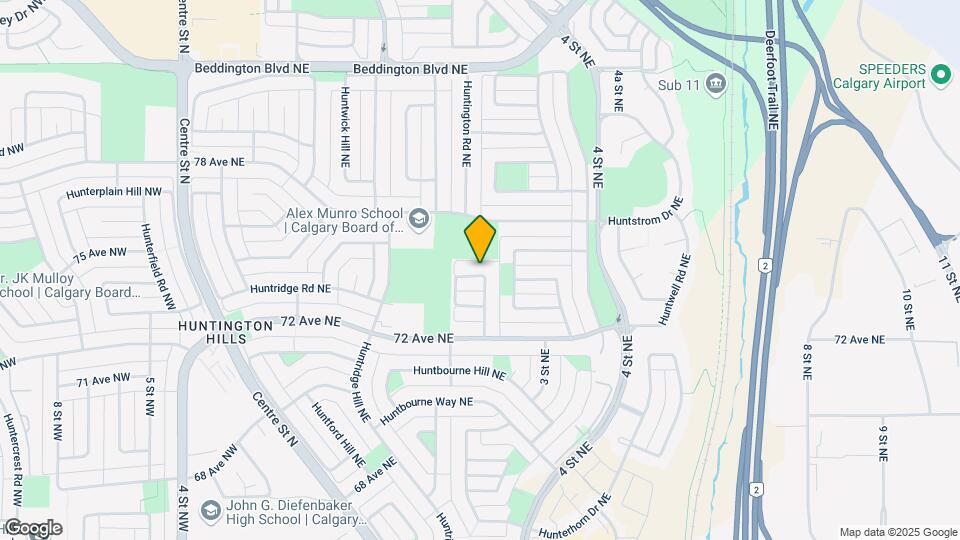 40 Huntley Close NE Map and Location Details