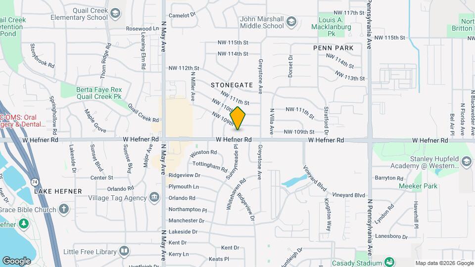 2533 W Hefner Rd, Unit DUPLEX Map and Location Details