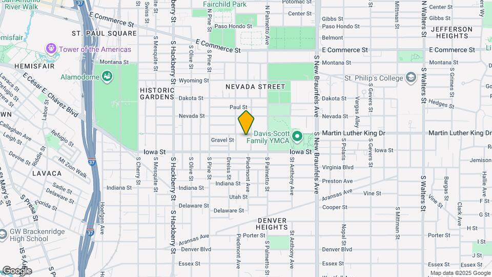 Modern Denver Heights home by Dignowity & downtown Mapa y Detalles de la Ubicación