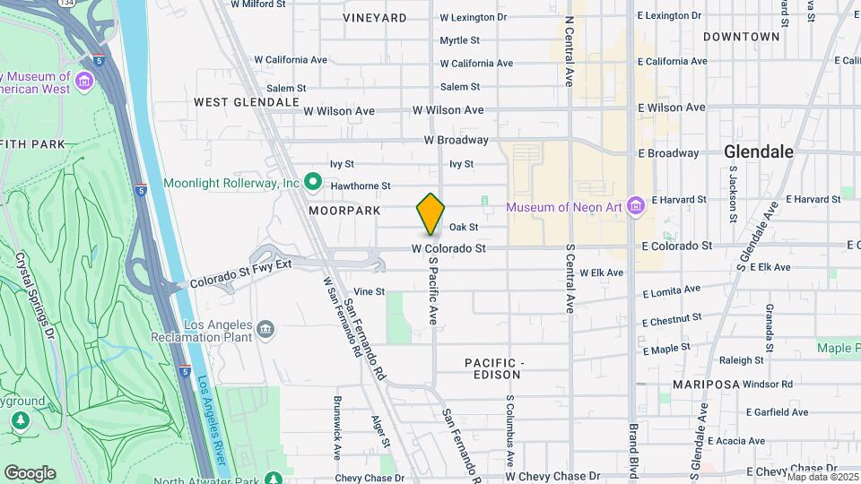 501 W Colorado St Map and Location Details