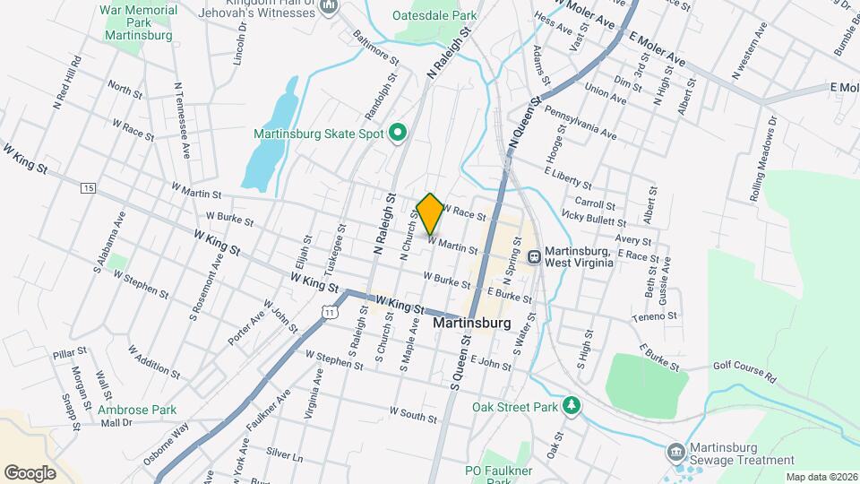 301 W Martin St Map and Location Details