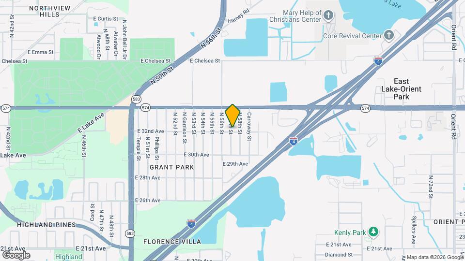 3801 N 57th St Map and Location Details