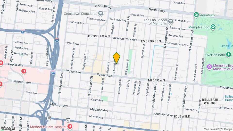 240 N McNeil St, Unit #1 Map and Location Details