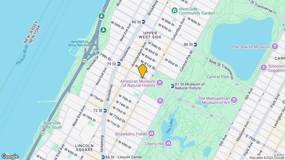 124 W 79th St Map and Location Details