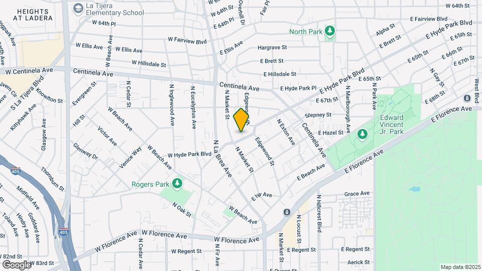 215 E Hyde Park Blvd Map and Location Details