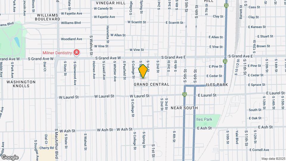 1508 S Spring St Map and Location Details