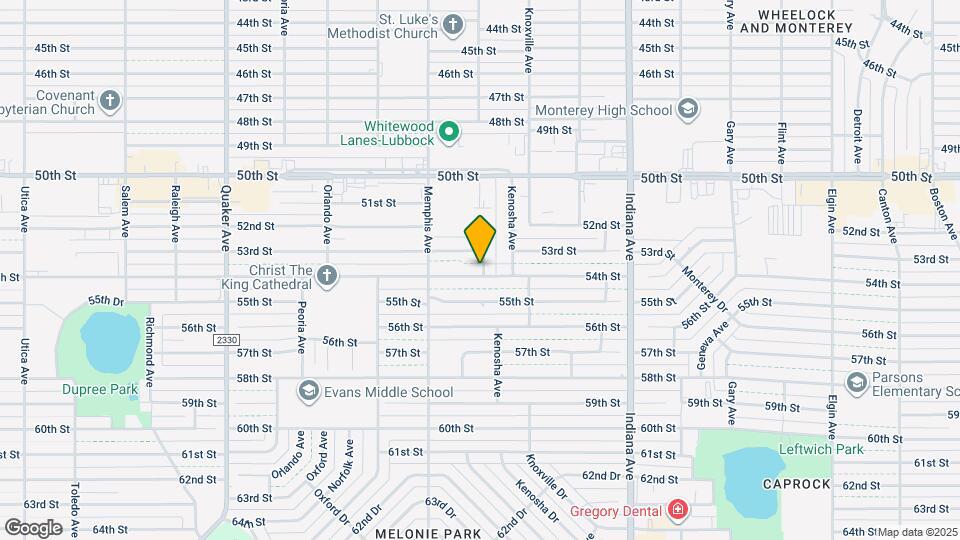 3702 54th St Map and Location Details