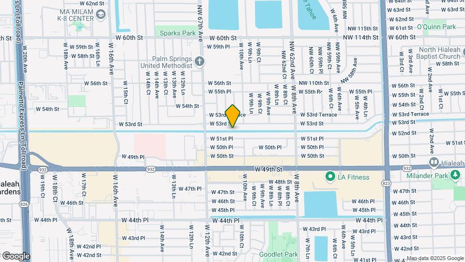 10832 NW 74th Ct Map and Location Details