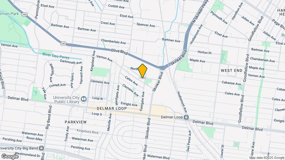 6242 Cabanne Ave Map and Location Details