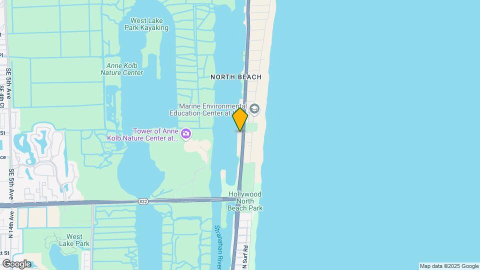 4234 N Ocean Dr Map and Location Details
