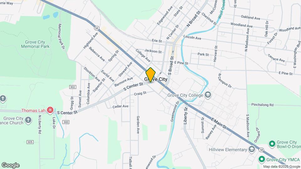 418 S Center St Map and Location Details