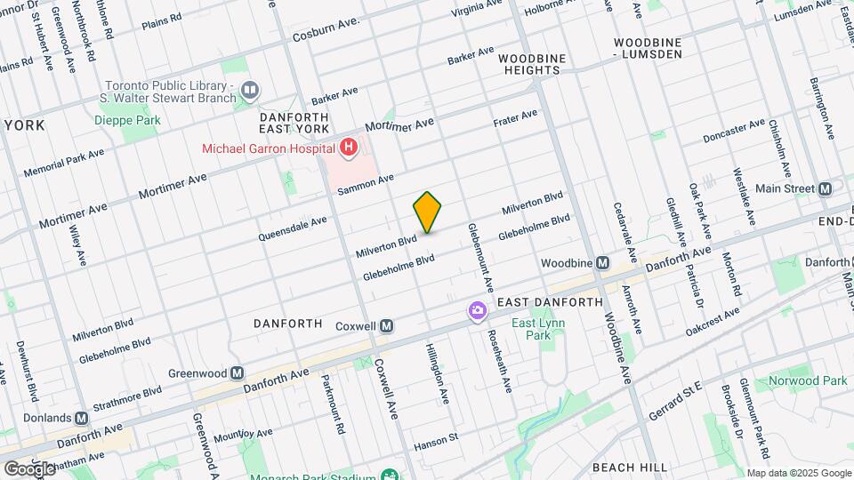 525 Milverton Blvd Map and Location Details