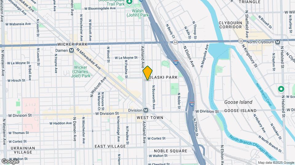 1351 N Ashland Ave Map and Location Details
