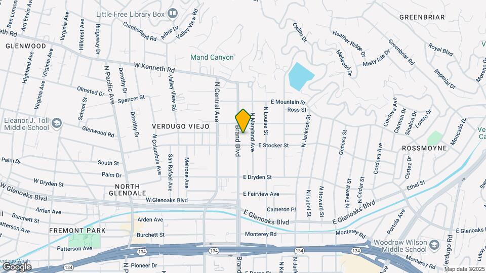 1212 N Brand Blvd Map and Location Details