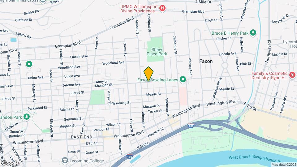 Williamsport PA Apartments Map and Location Details