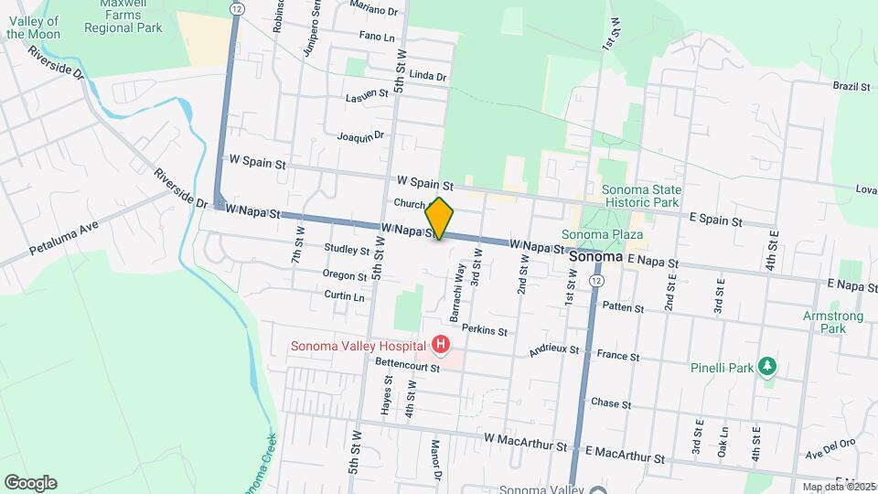 375 W Napa St Mapa y Detalles de la Ubicación
