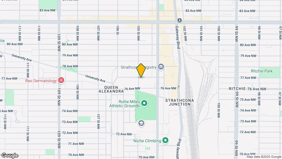 7615 105 St NW Map and Location Details