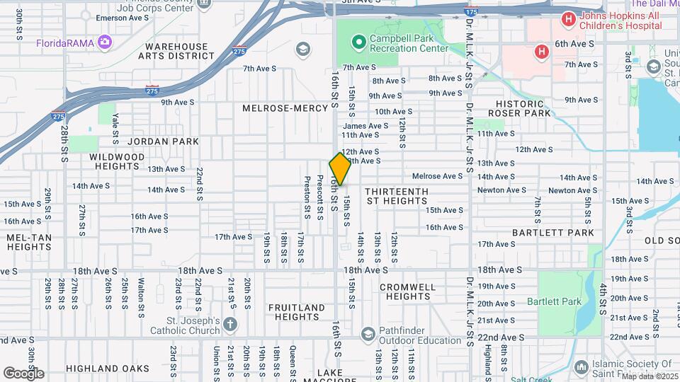 1412 16th St S Map and Location Details
