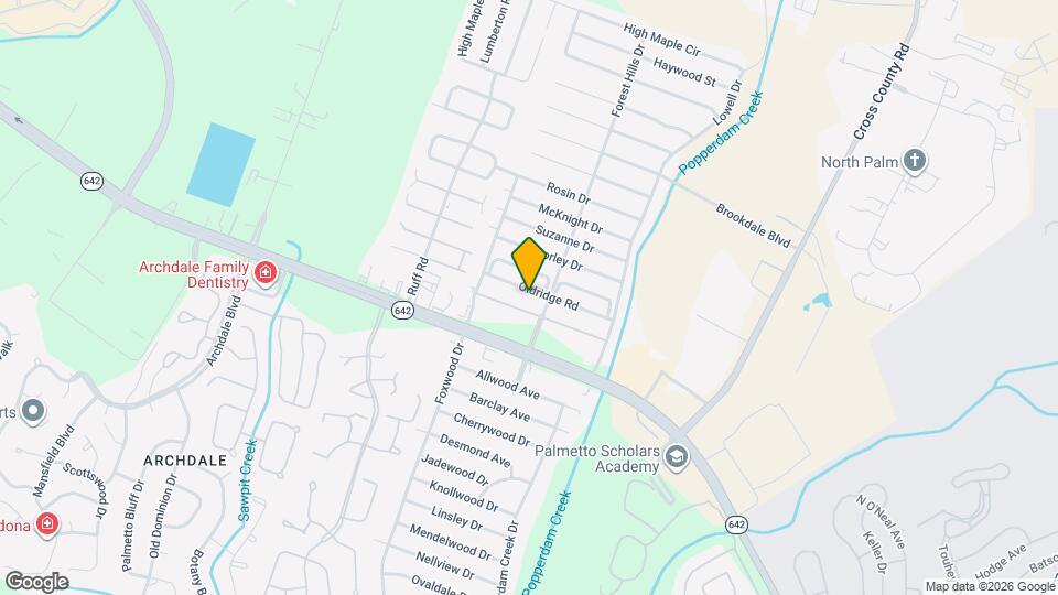 7721 Oldridge Rd Map and Location Details