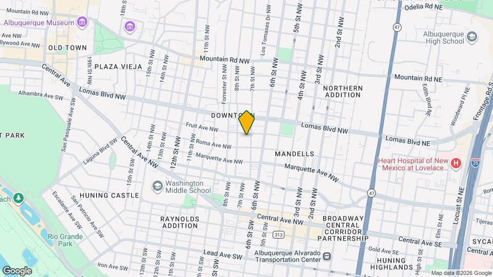 702 Fruit Ave NW Map and Location Details