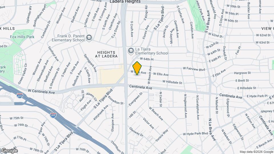 601 W Hillsdale St Map and Location Details