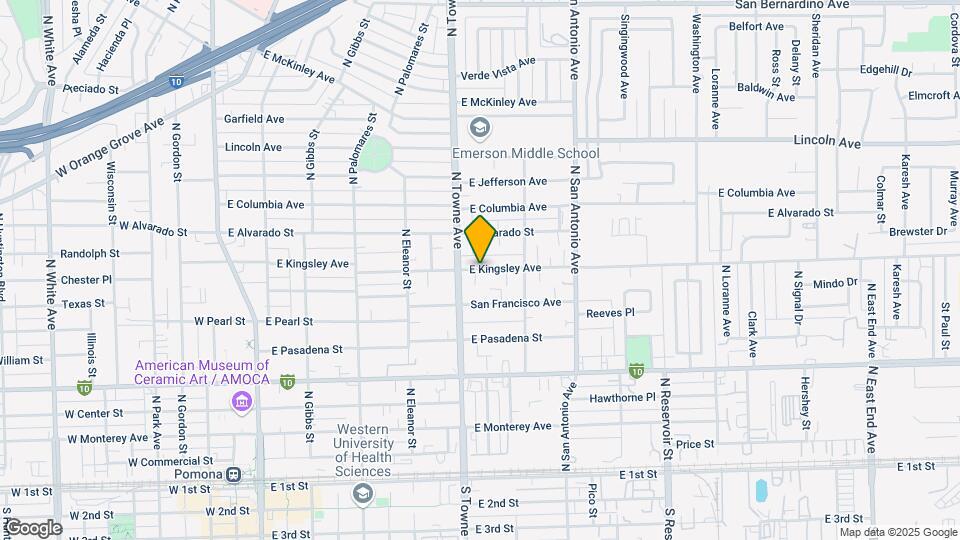 628 E Kingsley Ave Map and Location Details