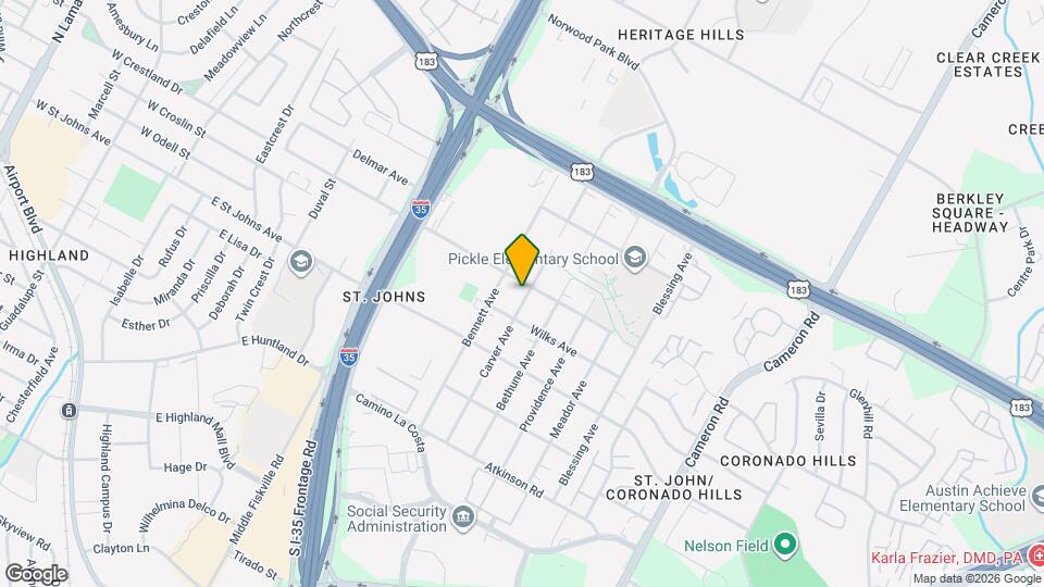 7310 Carver Ave Mapa y Detalles de la Ubicación