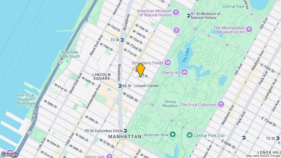 39 W 68th St Mapa y Detalles de la Ubicación