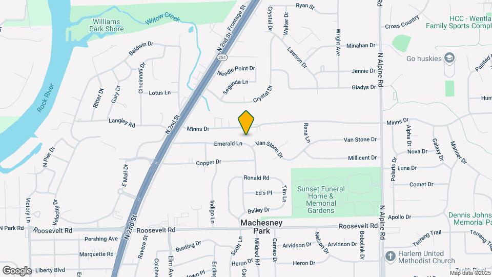 1118 Emerald Ln Map and Location Details