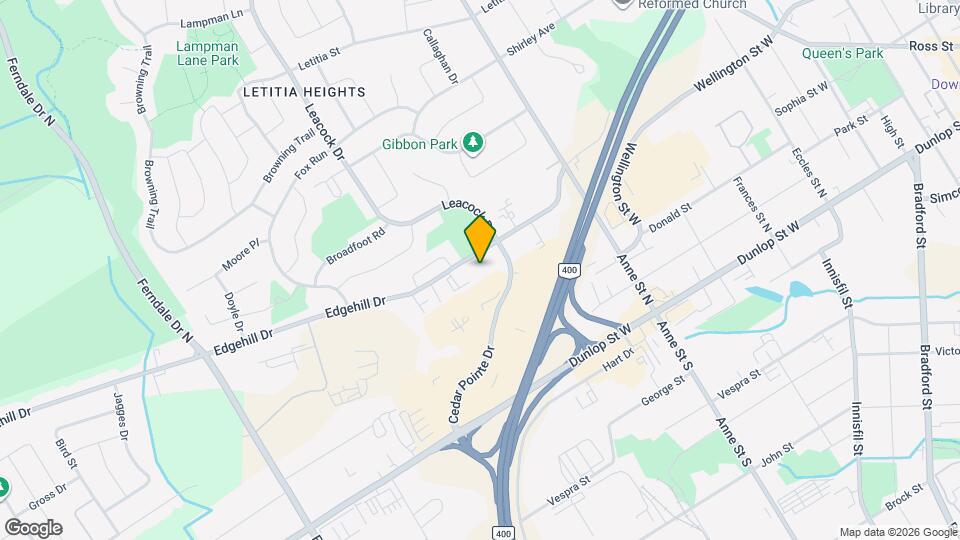 143 Edgehill Dr, Unit 405 Map and Location Details