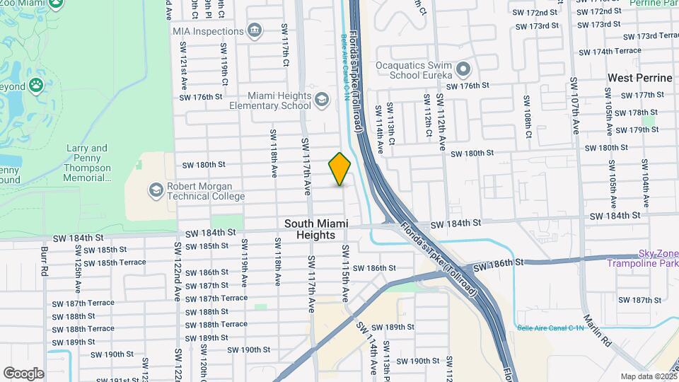 11500 SW 181st Terrace Map and Location Details