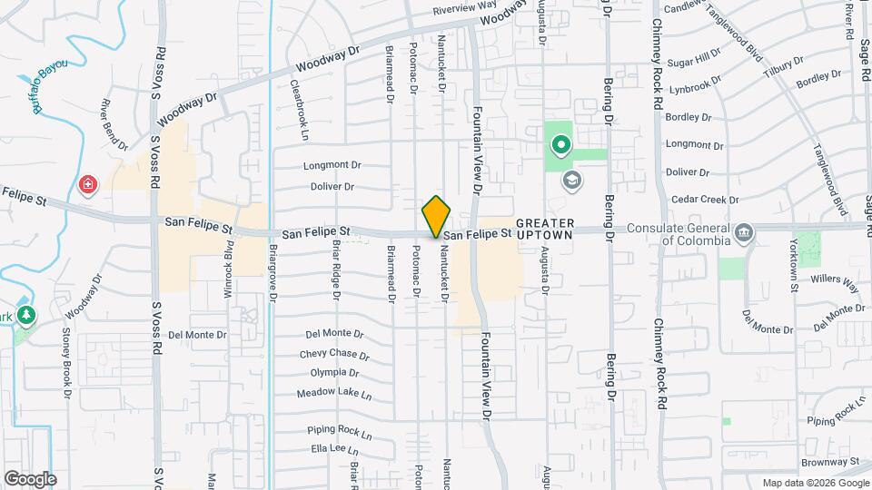 6007 San Felipe St Map and Location Details
