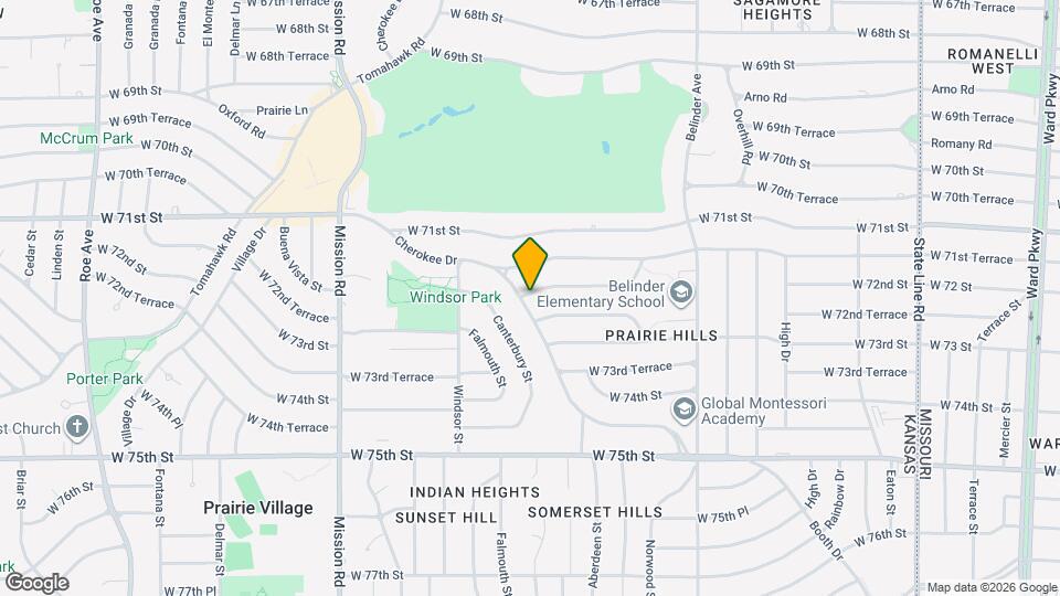 3209 W 72nd St Map and Location Details