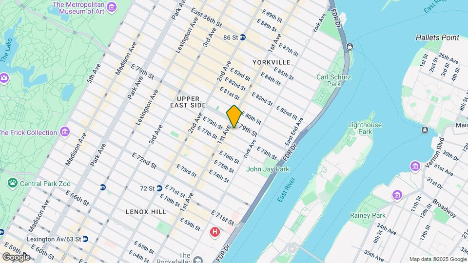 405 East 78th Street Map and Location Details