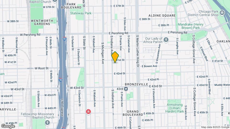 4119 S Indiana Ave Map and Location Details